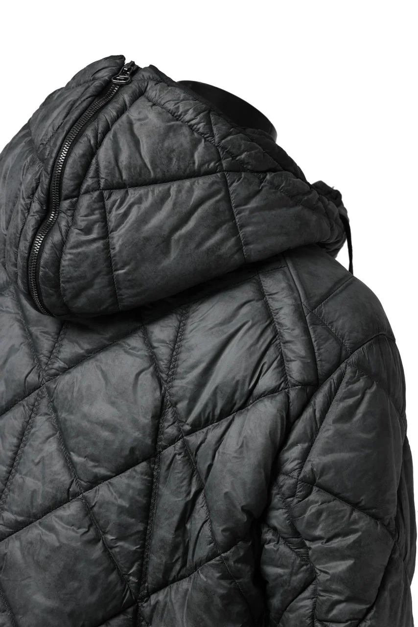 masnada QUILTED HOOD JACKET / OVER STUFFED PAPER NYLON (LEGION) - Image 25