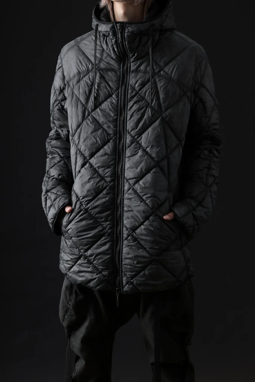 masnada QUILTED HOOD JACKET / OVER STUFFED PAPER NYLON (LEGION) - Image 28