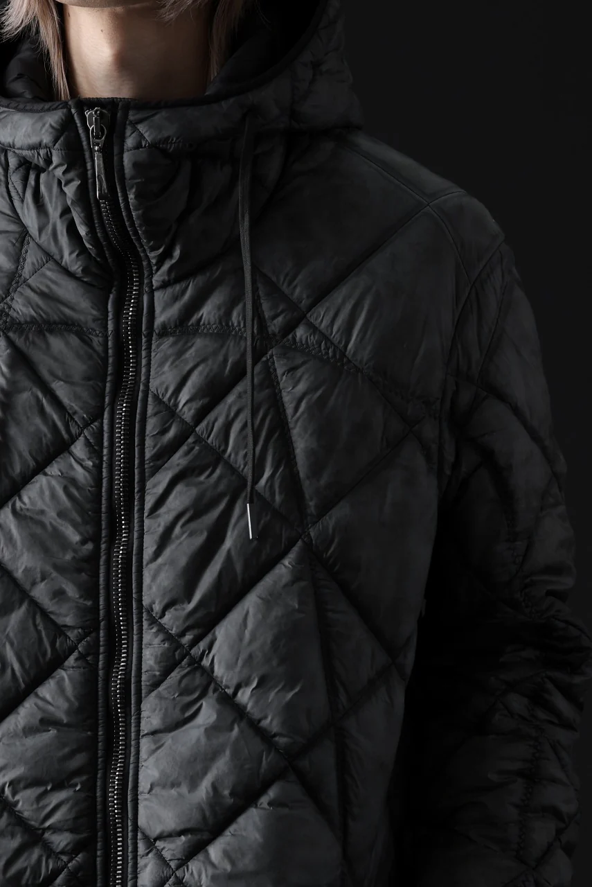 masnada QUILTED HOOD JACKET / OVER STUFFED PAPER NYLON (LEGION) - Image 38