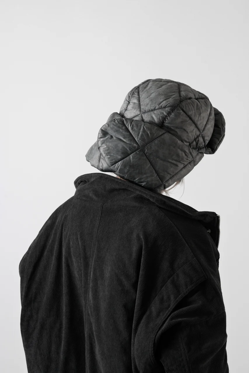 masnada QUILTED TRAPPER HAT / OVER STUFFED PAPER NYLON (LEGION) - Image 16