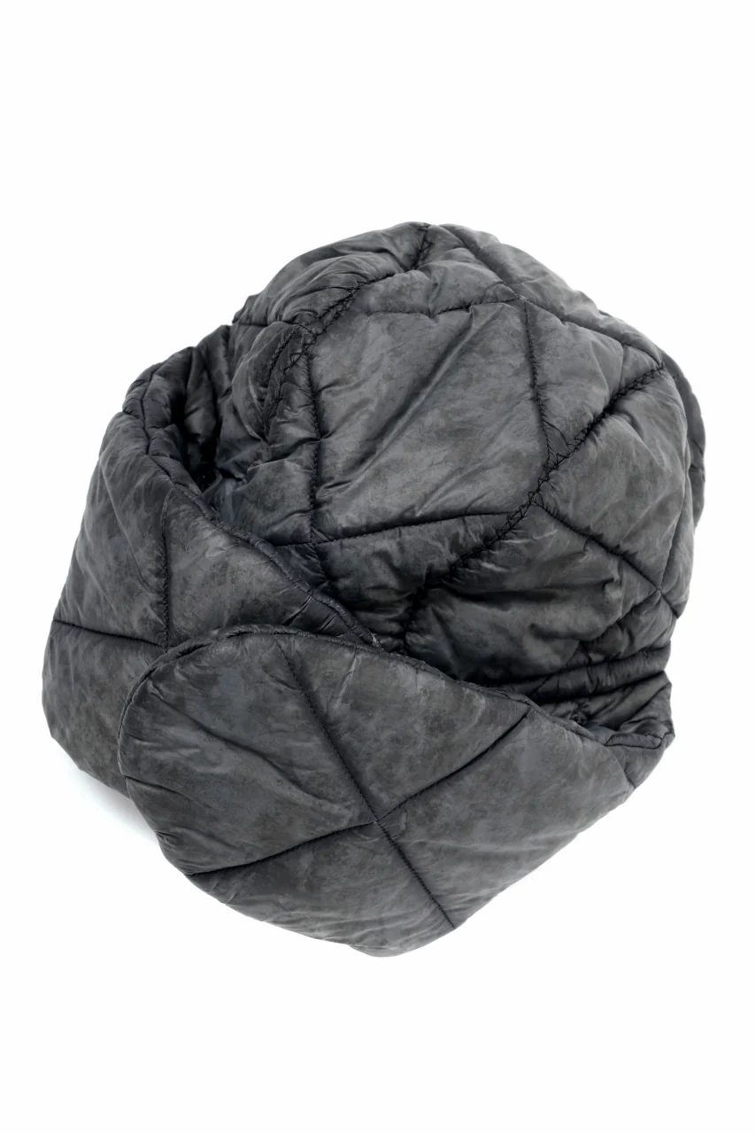 masnada QUILTED TRAPPER HAT / OVER STUFFED PAPER NYLON (LEGION) - Image 8