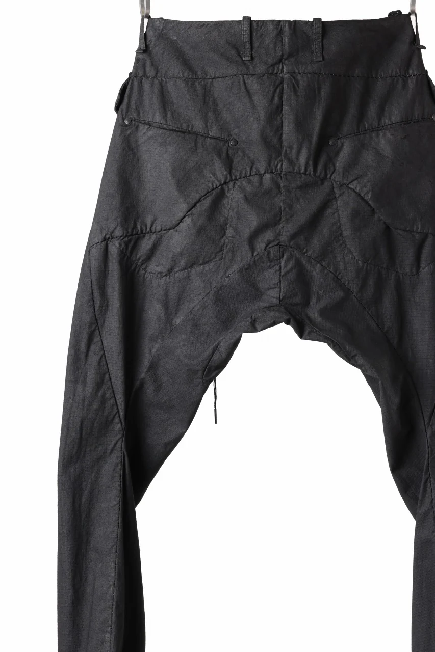 masnada RELAX FLAP POCKET PANTS / STRETCH LIGHT WEIGHT RIPSTOP (BLACK) - Image 12