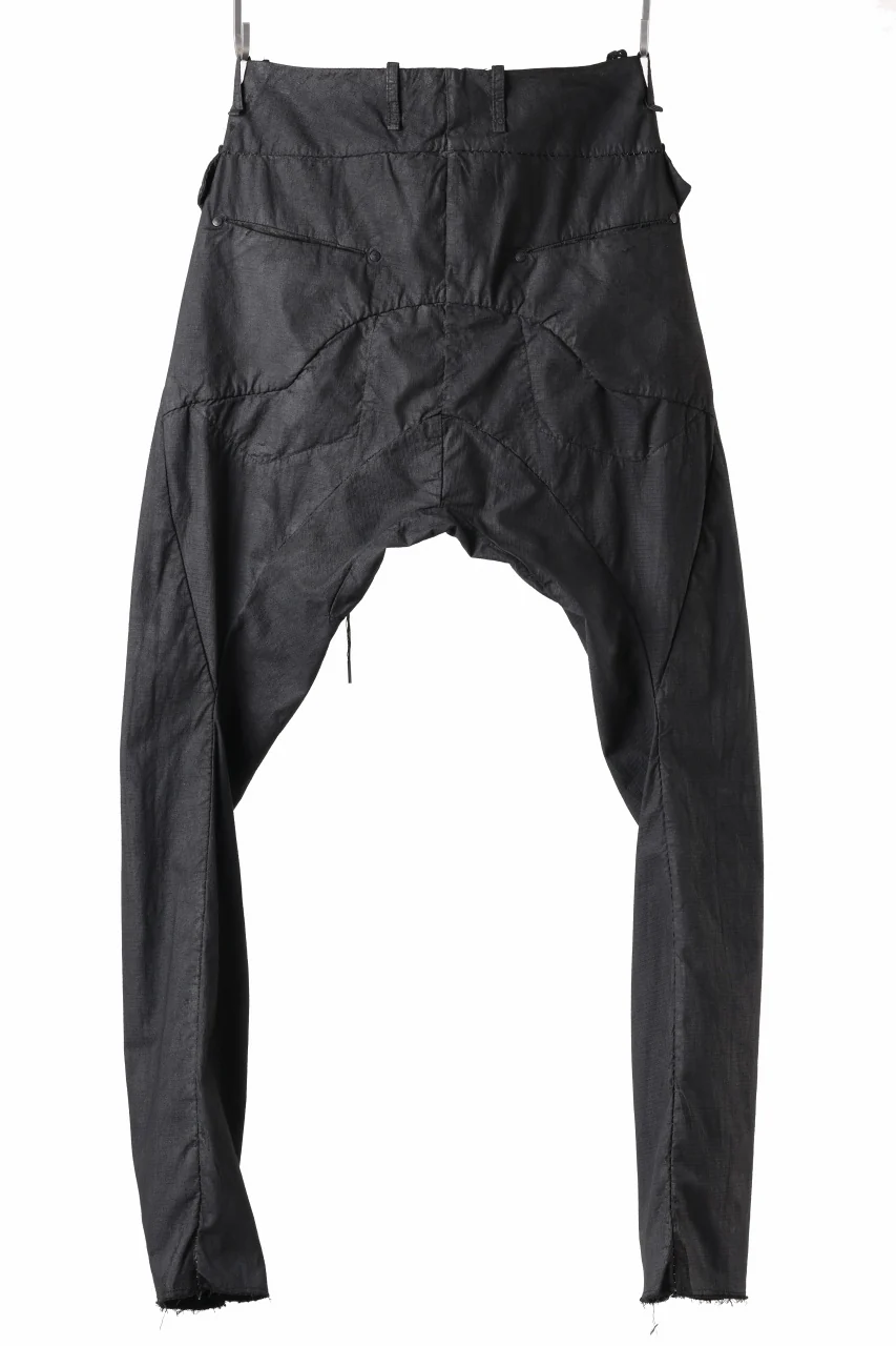 masnada RELAX FLAP POCKET PANTS / STRETCH LIGHT WEIGHT RIPSTOP (BLACK) - Image 13