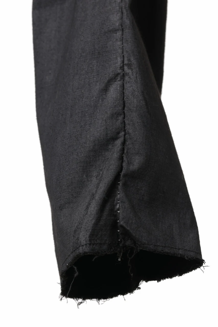 masnada RELAX FLAP POCKET PANTS / STRETCH LIGHT WEIGHT RIPSTOP (BLACK) - Image 14
