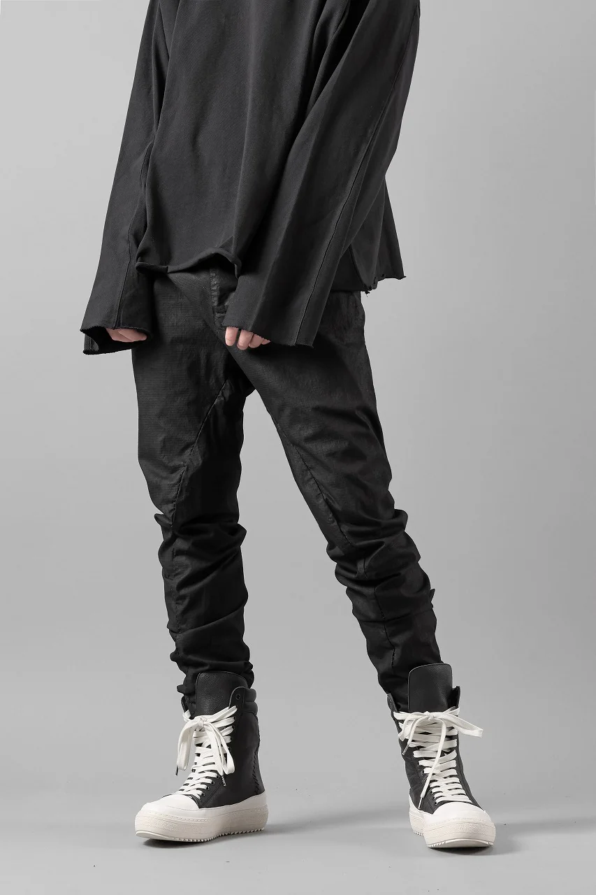masnada RELAX FLAP POCKET PANTS / STRETCH LIGHT WEIGHT RIPSTOP (BLACK) - Image 16