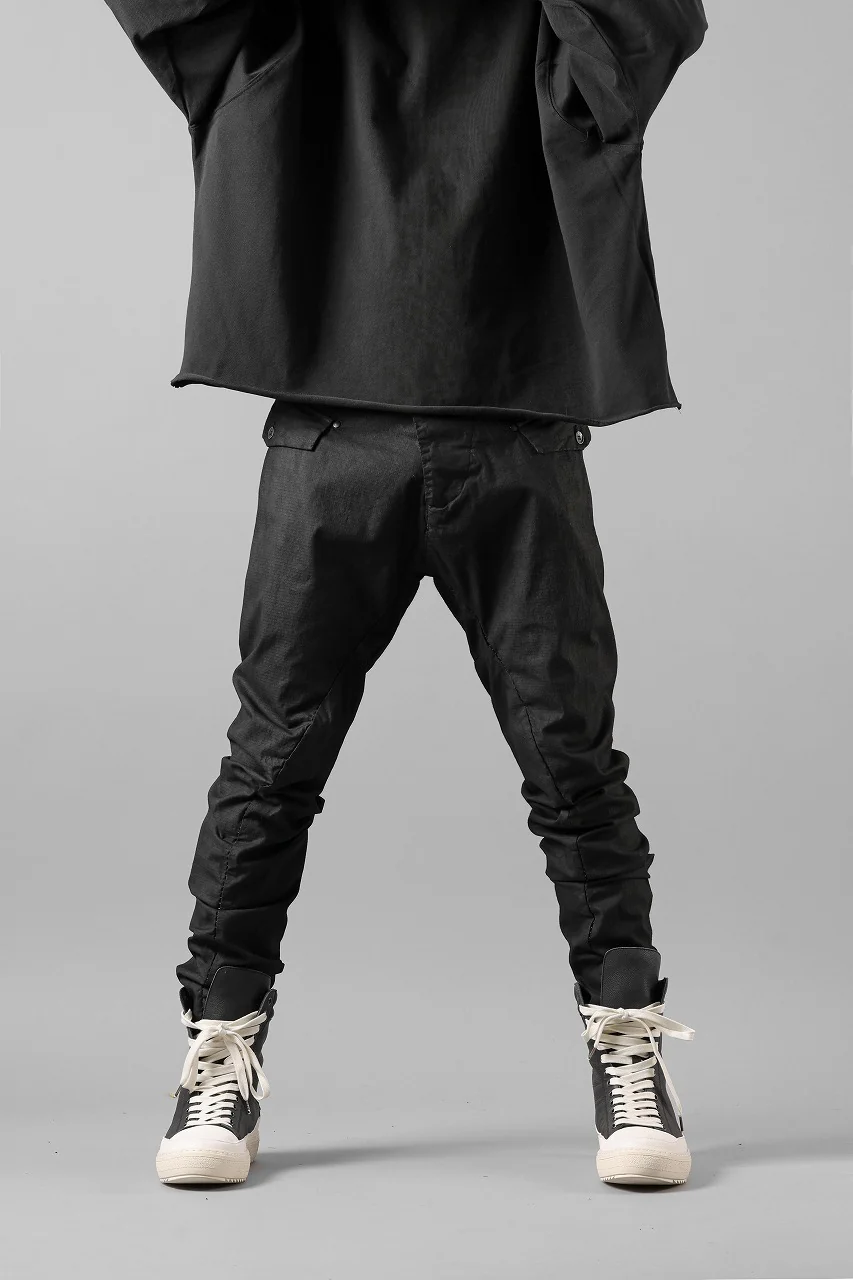 masnada RELAX FLAP POCKET PANTS / STRETCH LIGHT WEIGHT RIPSTOP (BLACK) - Image 17