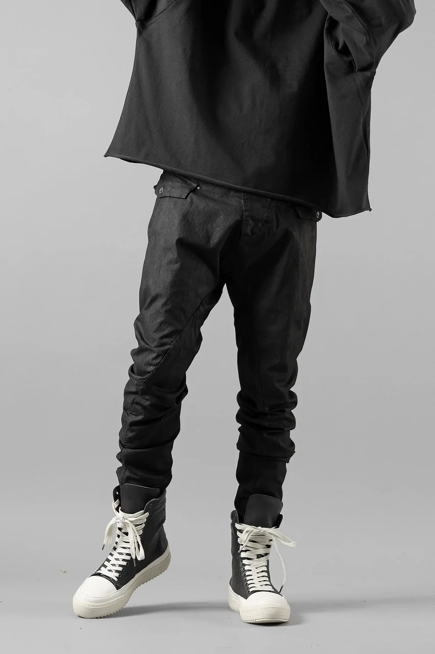 masnada RELAX FLAP POCKET PANTS / STRETCH LIGHT WEIGHT RIPSTOP (BLACK) - Image 18