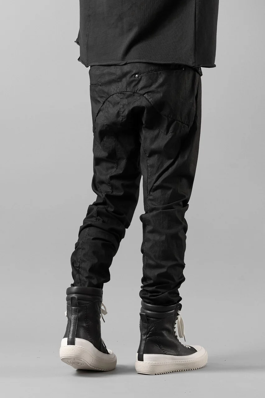masnada RELAX FLAP POCKET PANTS / STRETCH LIGHT WEIGHT RIPSTOP (BLACK) - Image 22