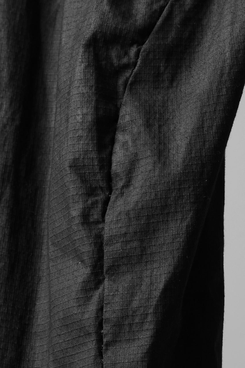 masnada RELAX FLAP POCKET PANTS / STRETCH LIGHT WEIGHT RIPSTOP (BLACK) - Image 30