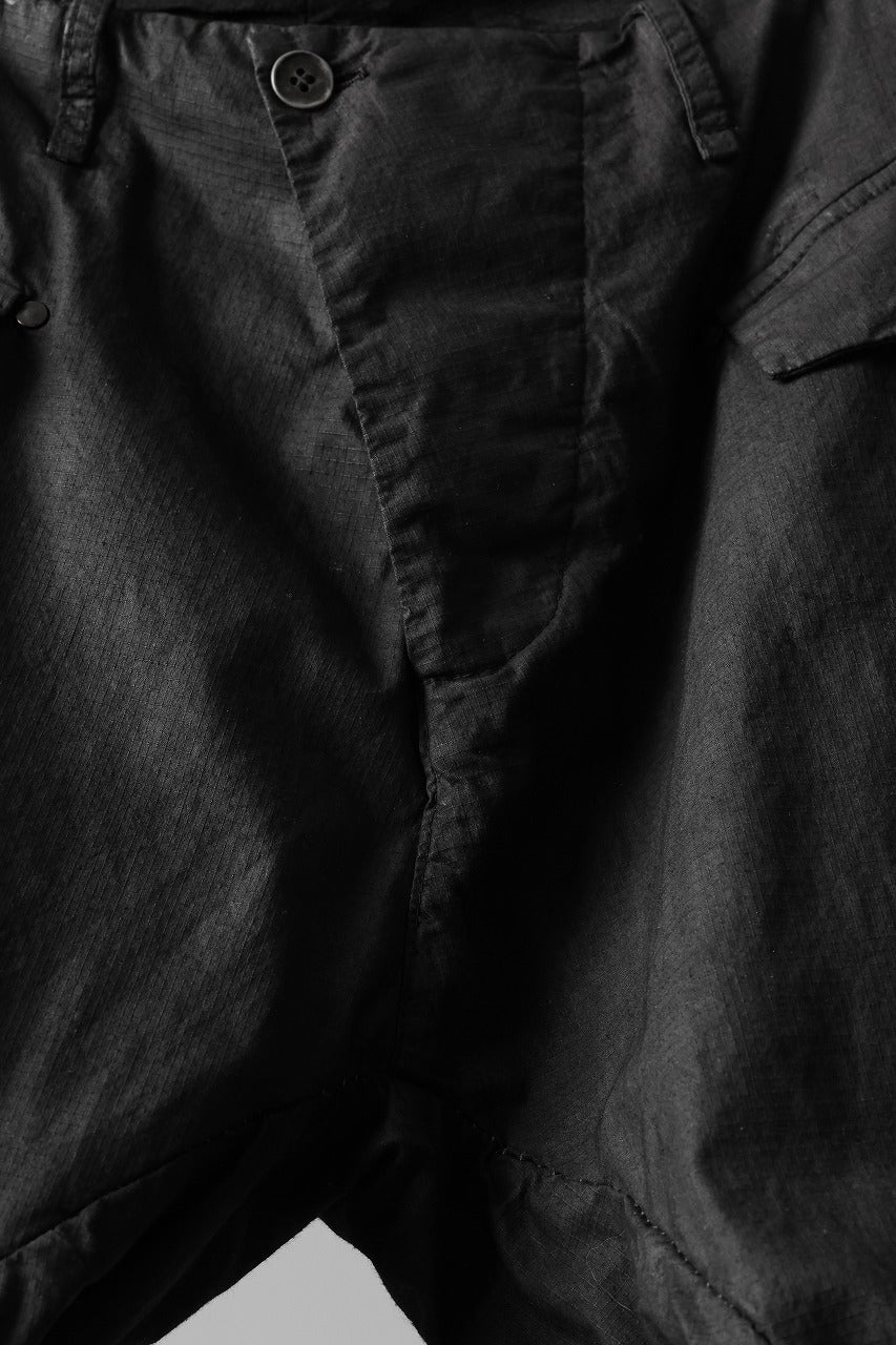 masnada RELAX FLAP POCKET PANTS / STRETCH LIGHT WEIGHT RIPSTOP (BLACK) - Image 31
