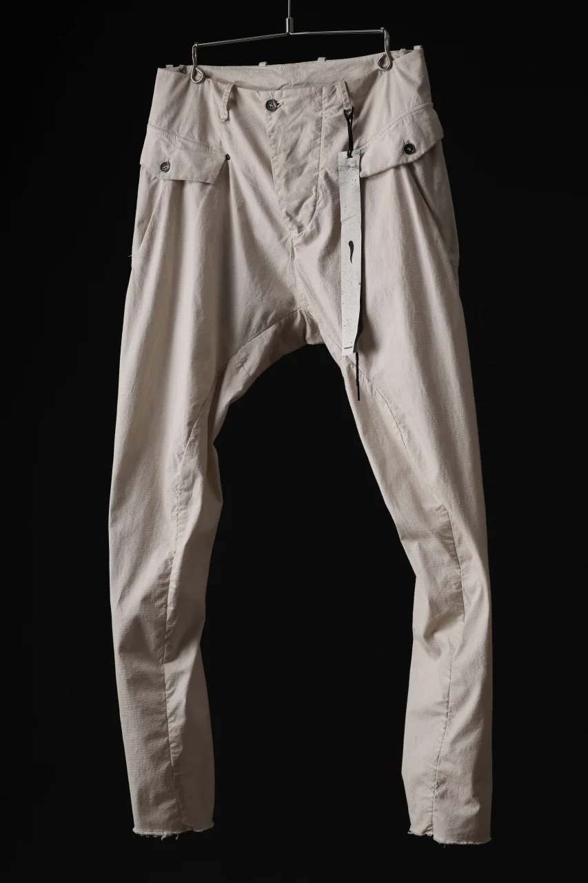 masnada RELAX FLAP POCKET PANTS / STRETCH LIGHT WEIGHT RIPSTOP (MOON) - Image 2