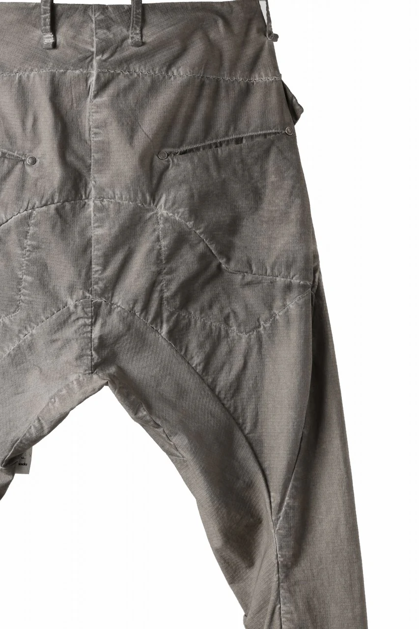 masnada RELAX FLAP POCKET PANTS / STRETCH LIGHT WEIGHT RIPSTOP (SHALE) - Image 13
