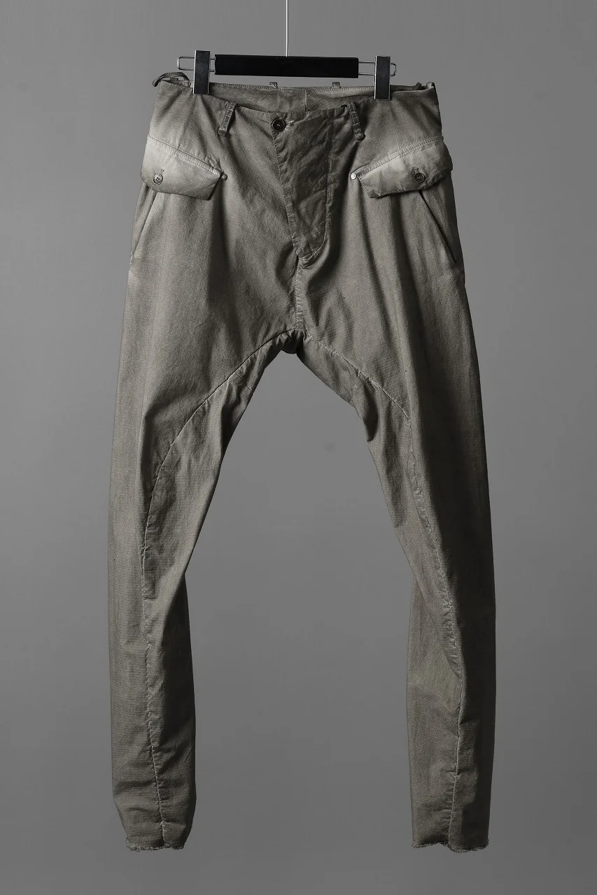 masnada RELAX FLAP POCKET PANTS / STRETCH LIGHT WEIGHT RIPSTOP (SHALE) - Image 24