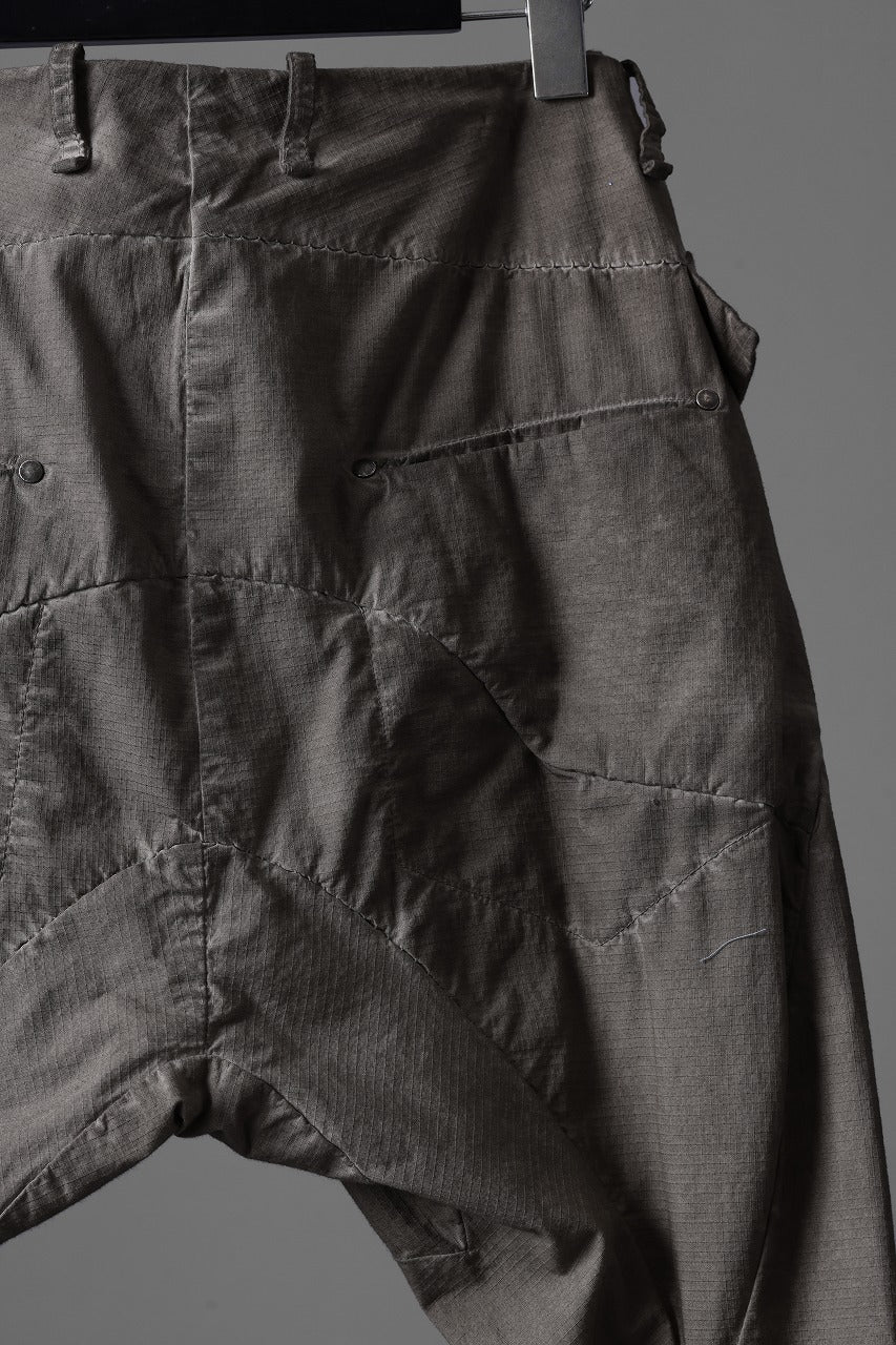 masnada RELAX FLAP POCKET PANTS / STRETCH LIGHT WEIGHT RIPSTOP (SHALE) - Image 30