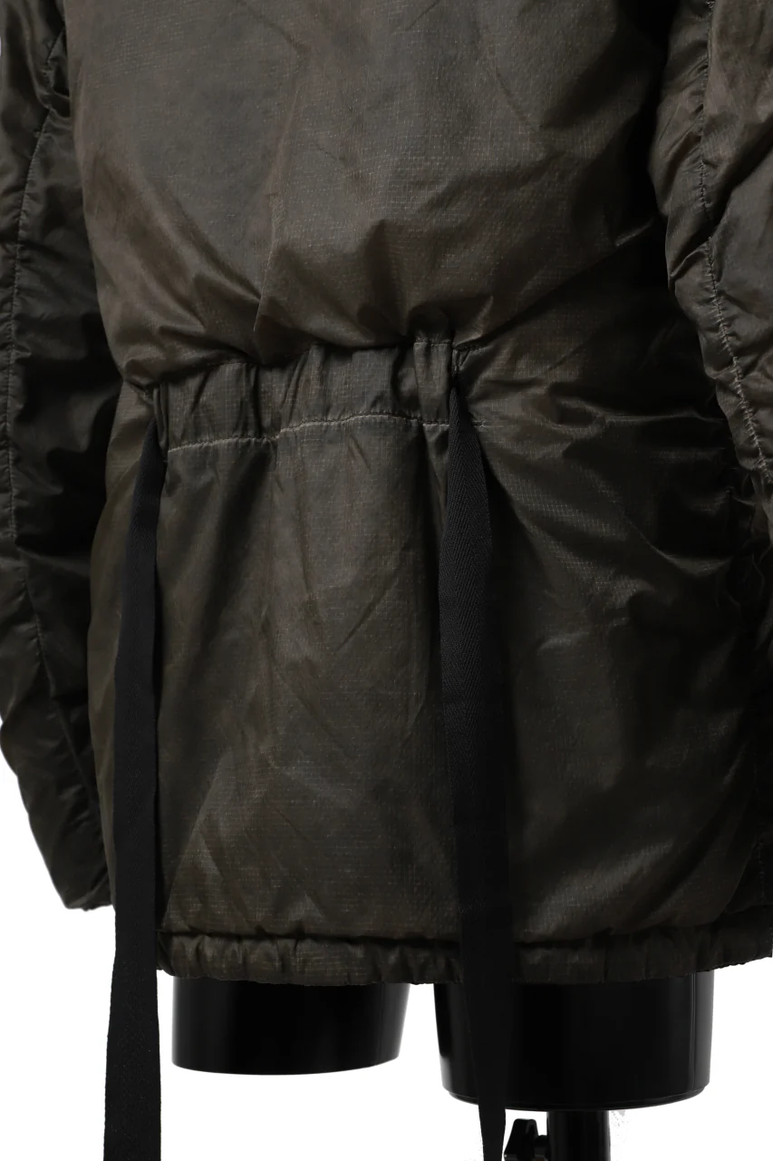 masnada REVERSIBLE 8WAY PADDED JACKET / RIPSTOP + RECYCLED WADDING (BLACK/DUST) - Image 30