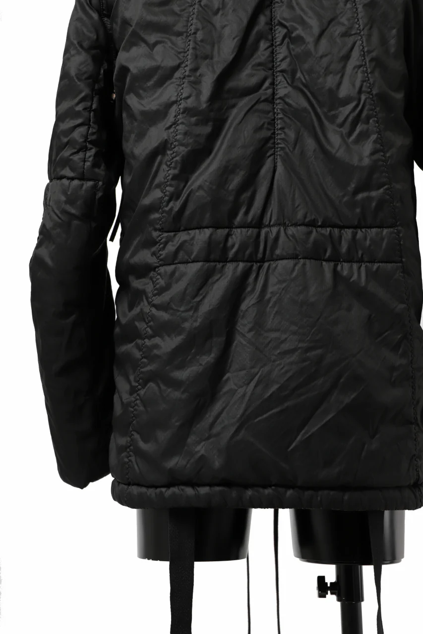 masnada REVERSIBLE 8WAY PADDED JACKET / RIPSTOP + RECYCLED WADDING (BLACK/DUST) - Image 36