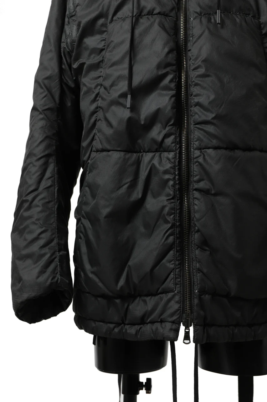 masnada REVERSIBLE 8WAY PADDED JACKET / RIPSTOP + RECYCLED WADDING (BLACK/LEGION) - Image 23