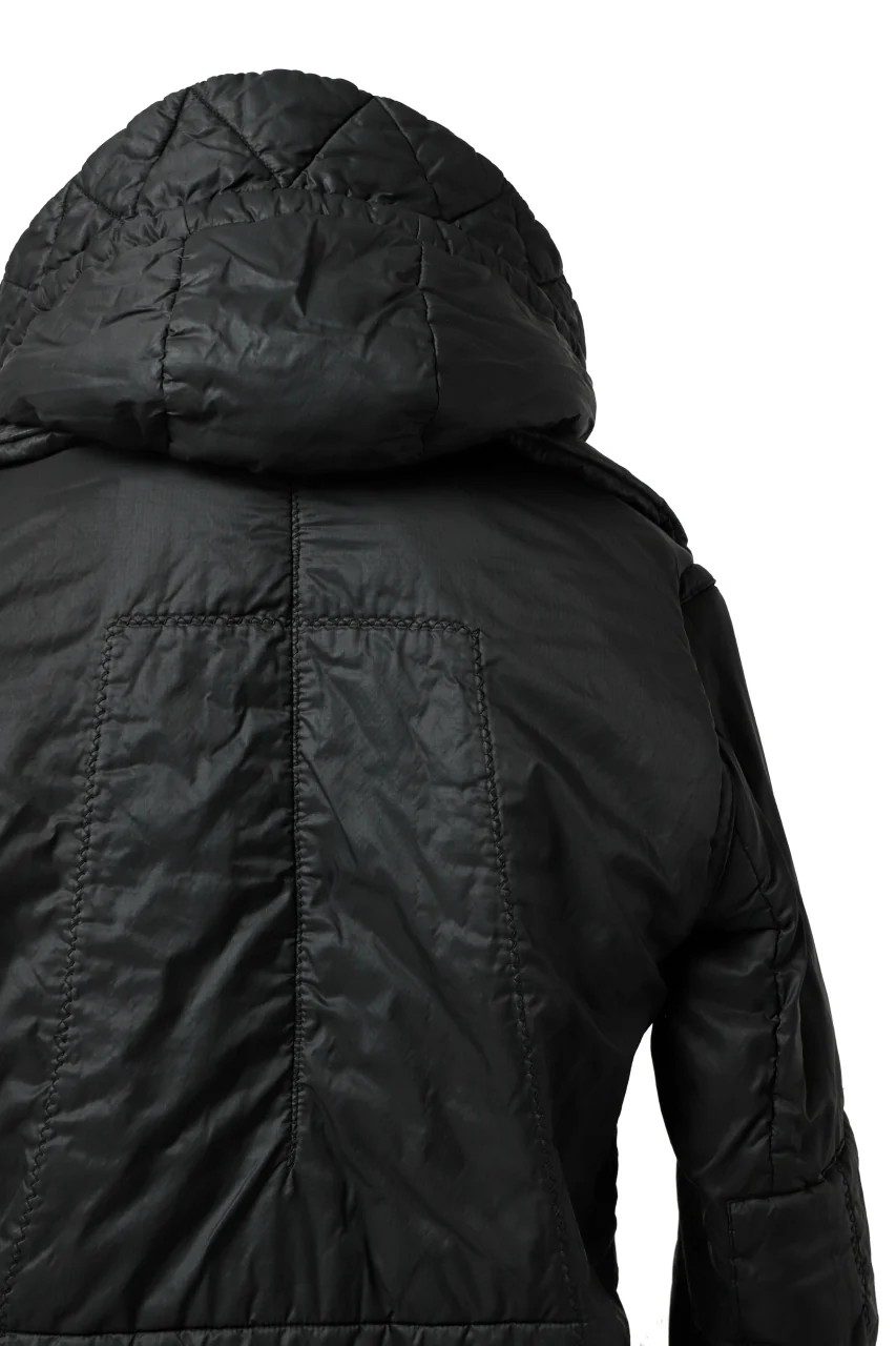masnada REVERSIBLE 8WAY PADDED JACKET / RIPSTOP + RECYCLED WADDING (BLACK/LEGION) - Image 36