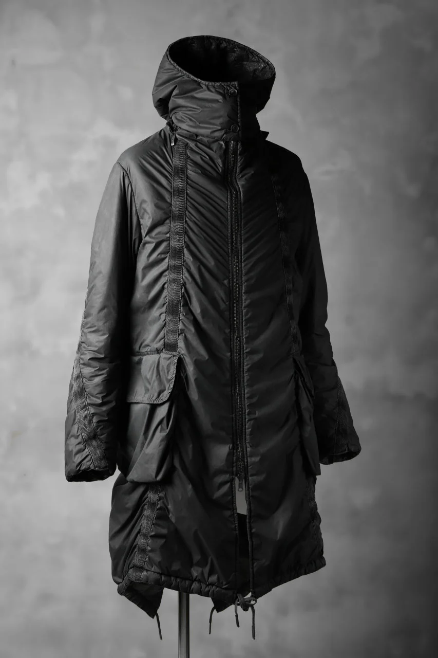 masnada REVERSIBLE PUFFER PADDED MODS COAT / WATER RESISTENT (BLACK) - Image 17
