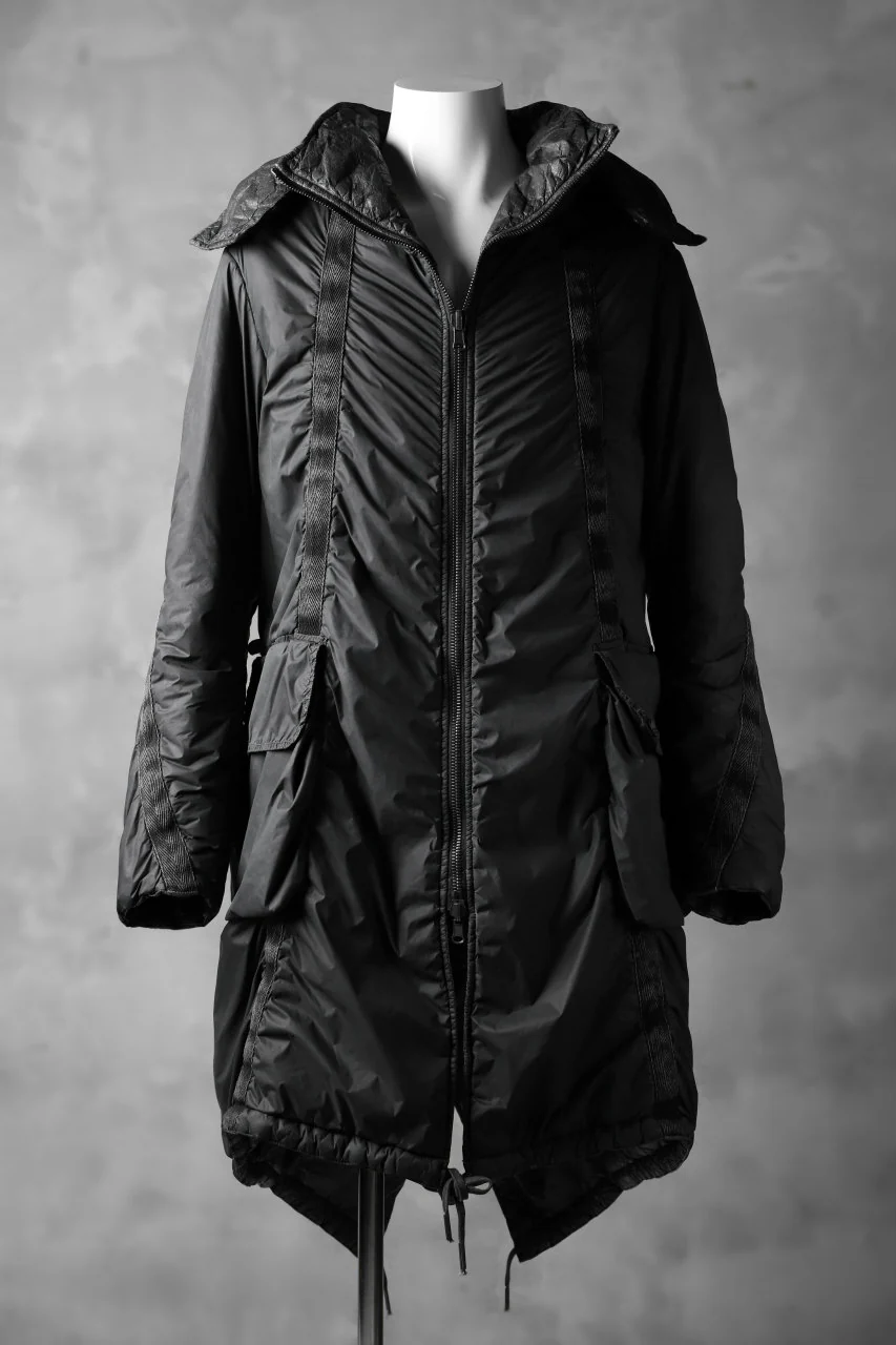 masnada REVERSIBLE PUFFER PADDED MODS COAT / WATER RESISTENT (BLACK) - Image 18