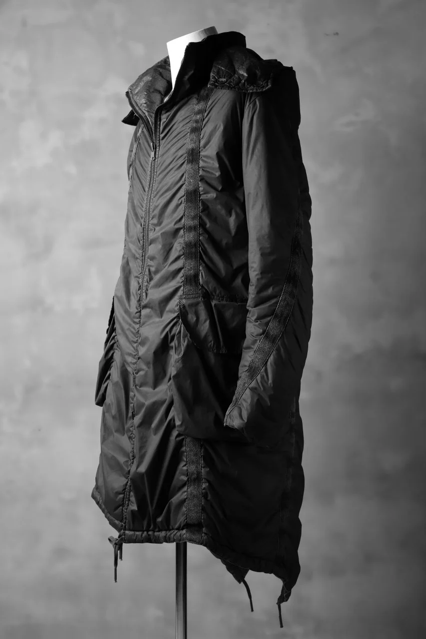 masnada REVERSIBLE PUFFER PADDED MODS COAT / WATER RESISTENT (BLACK) - Image 20