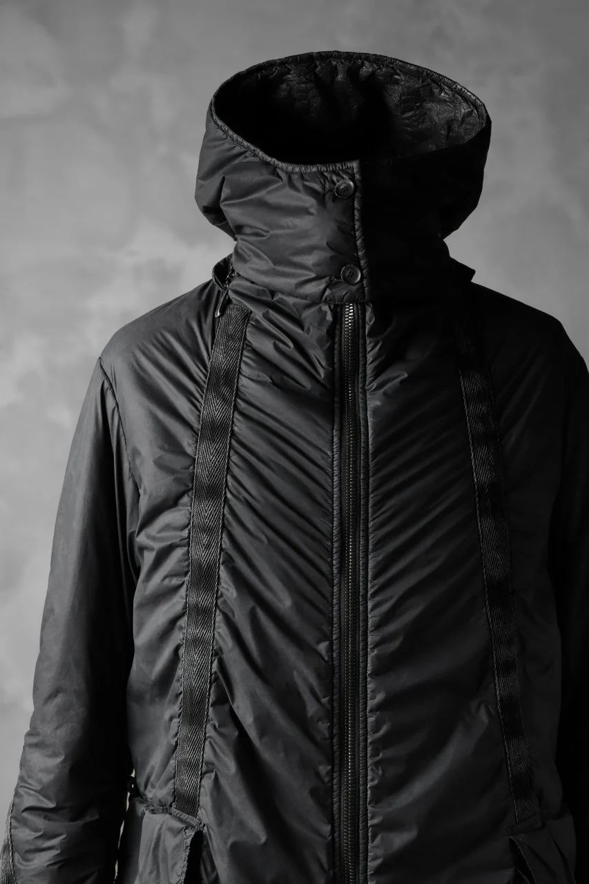masnada REVERSIBLE PUFFER PADDED MODS COAT / WATER RESISTENT (BLACK) - Image 22