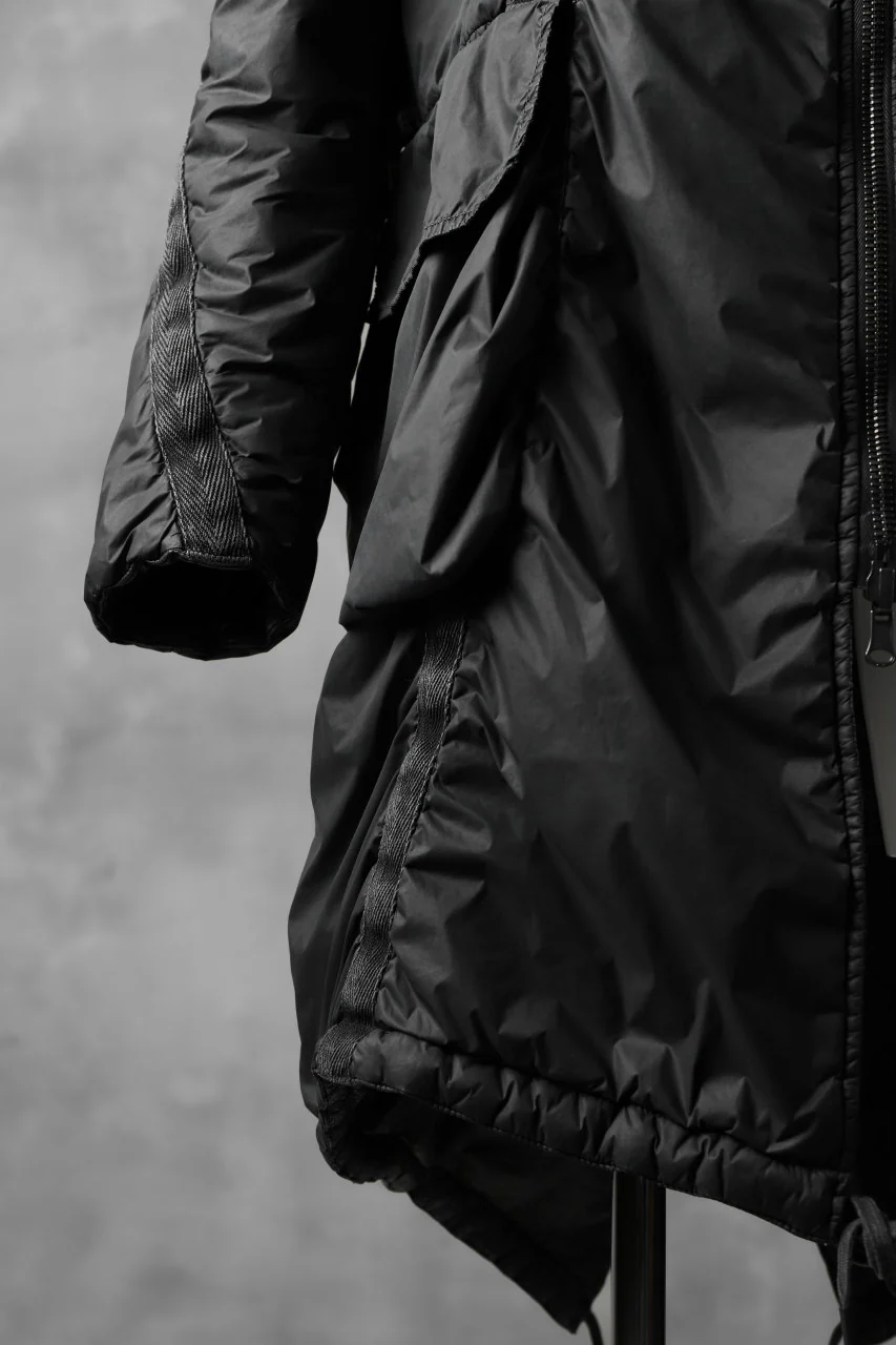 masnada REVERSIBLE PUFFER PADDED MODS COAT / WATER RESISTENT (BLACK) - Image 25