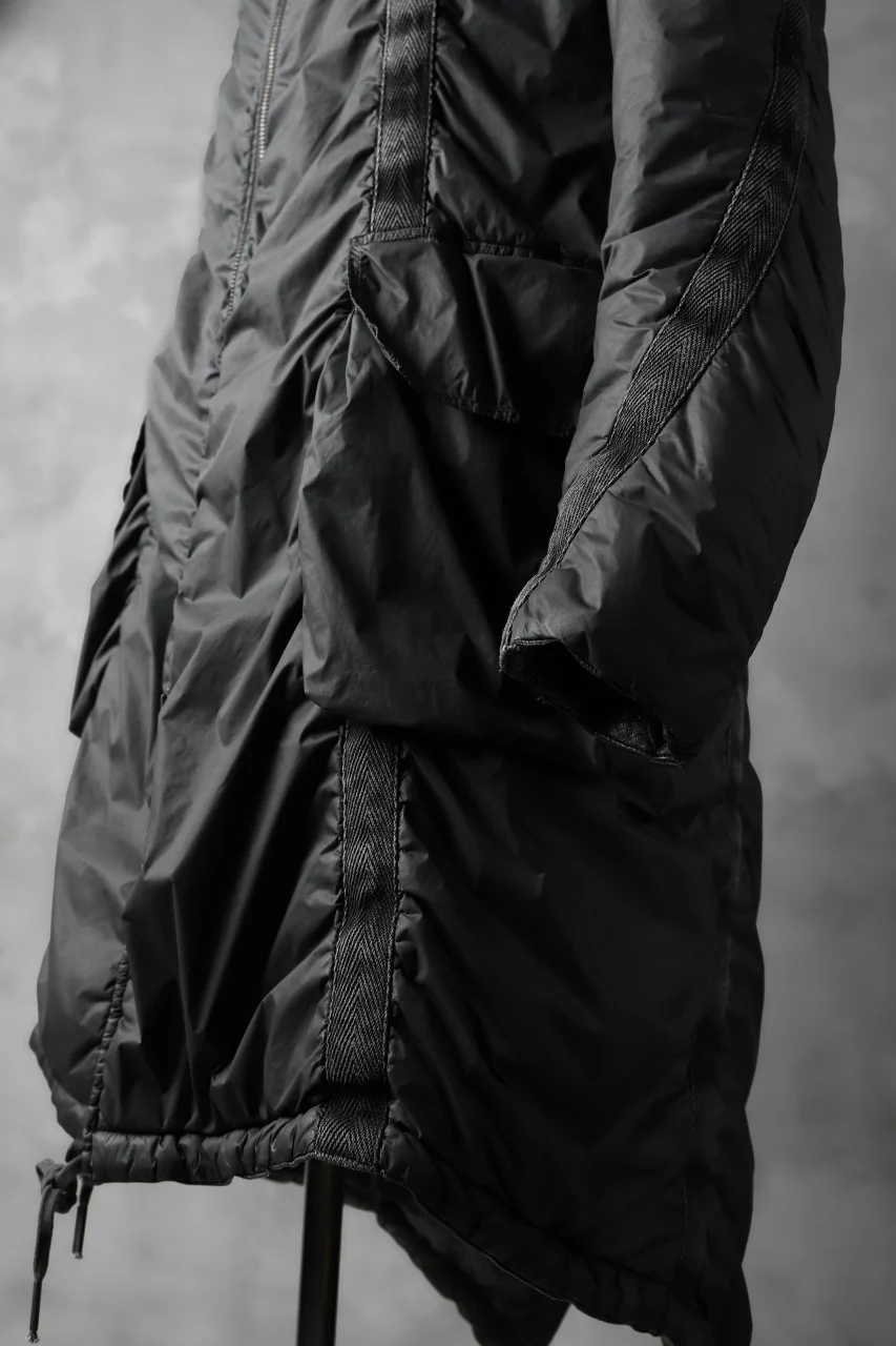 masnada REVERSIBLE PUFFER PADDED MODS COAT / WATER RESISTENT (BLACK) - Image 31