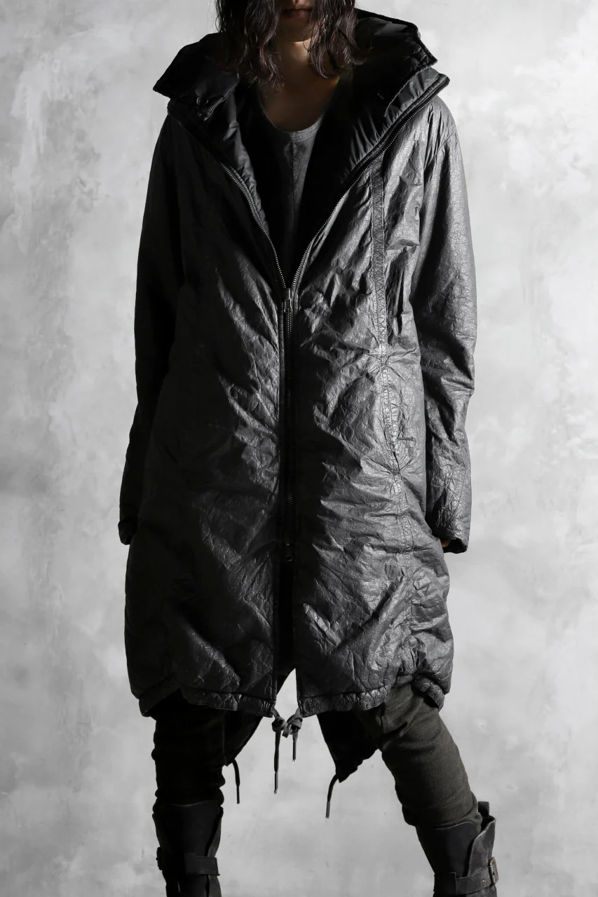 masnada REVERSIBLE PUFFER PADDED MODS COAT / WATER RESISTENT (BLACK) - Image 34