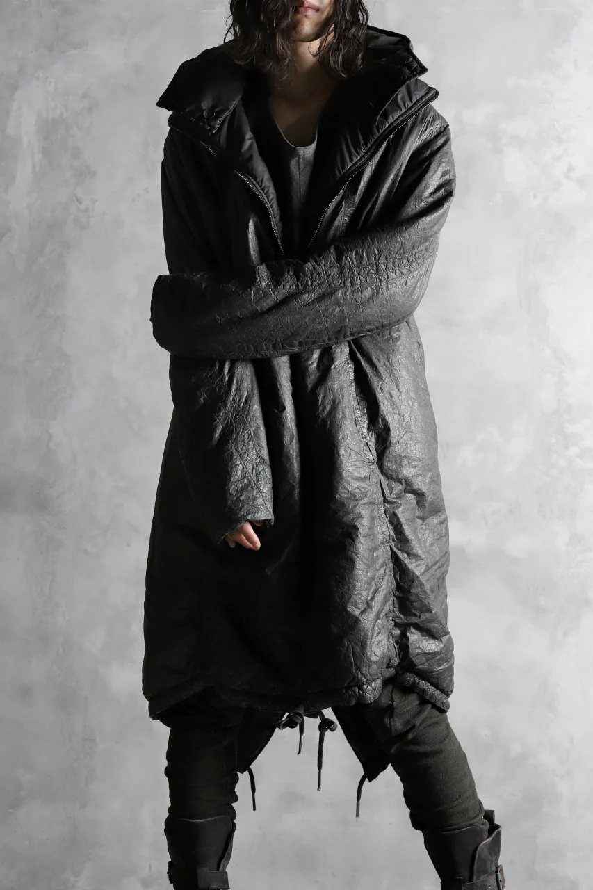 masnada REVERSIBLE PUFFER PADDED MODS COAT / WATER RESISTENT (BLACK) - Image 35