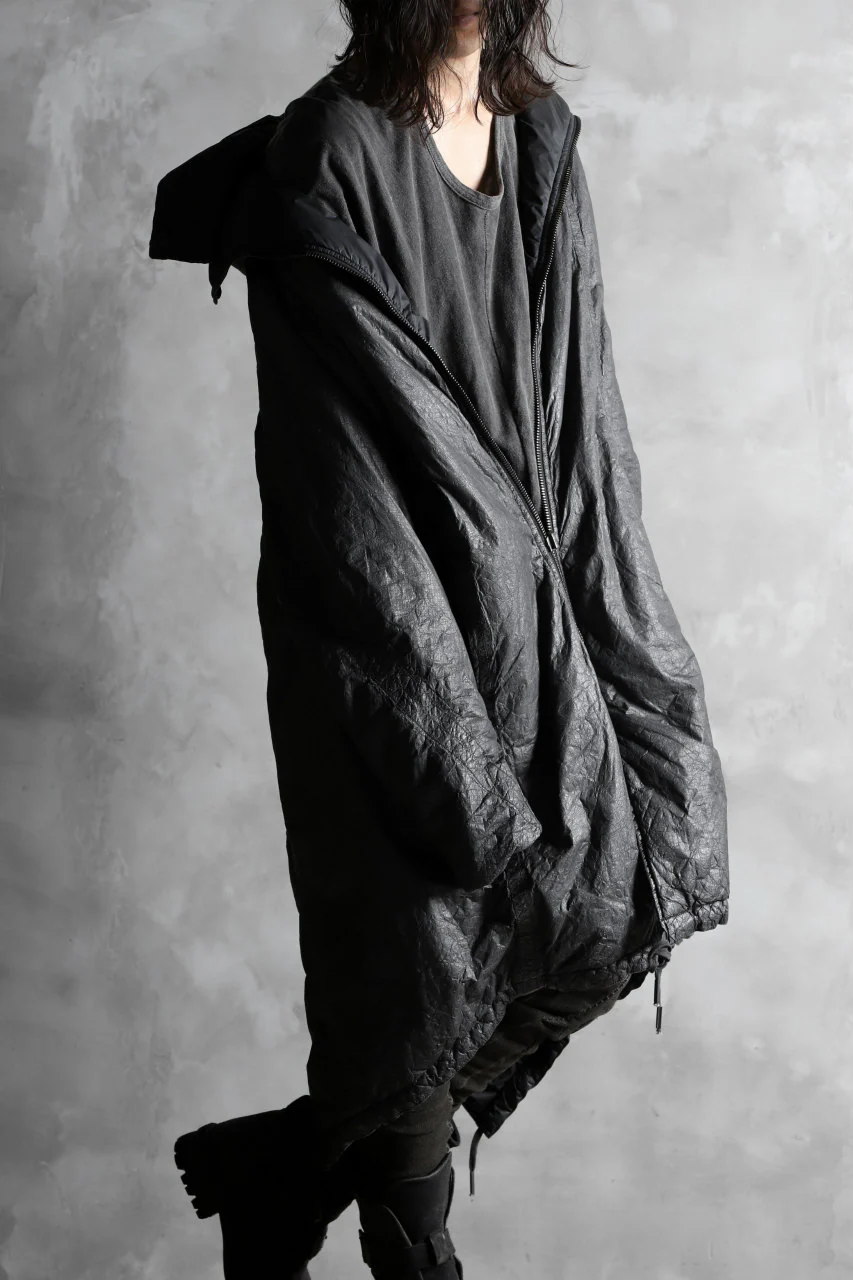 masnada REVERSIBLE PUFFER PADDED MODS COAT / WATER RESISTENT (BLACK) - Image 36