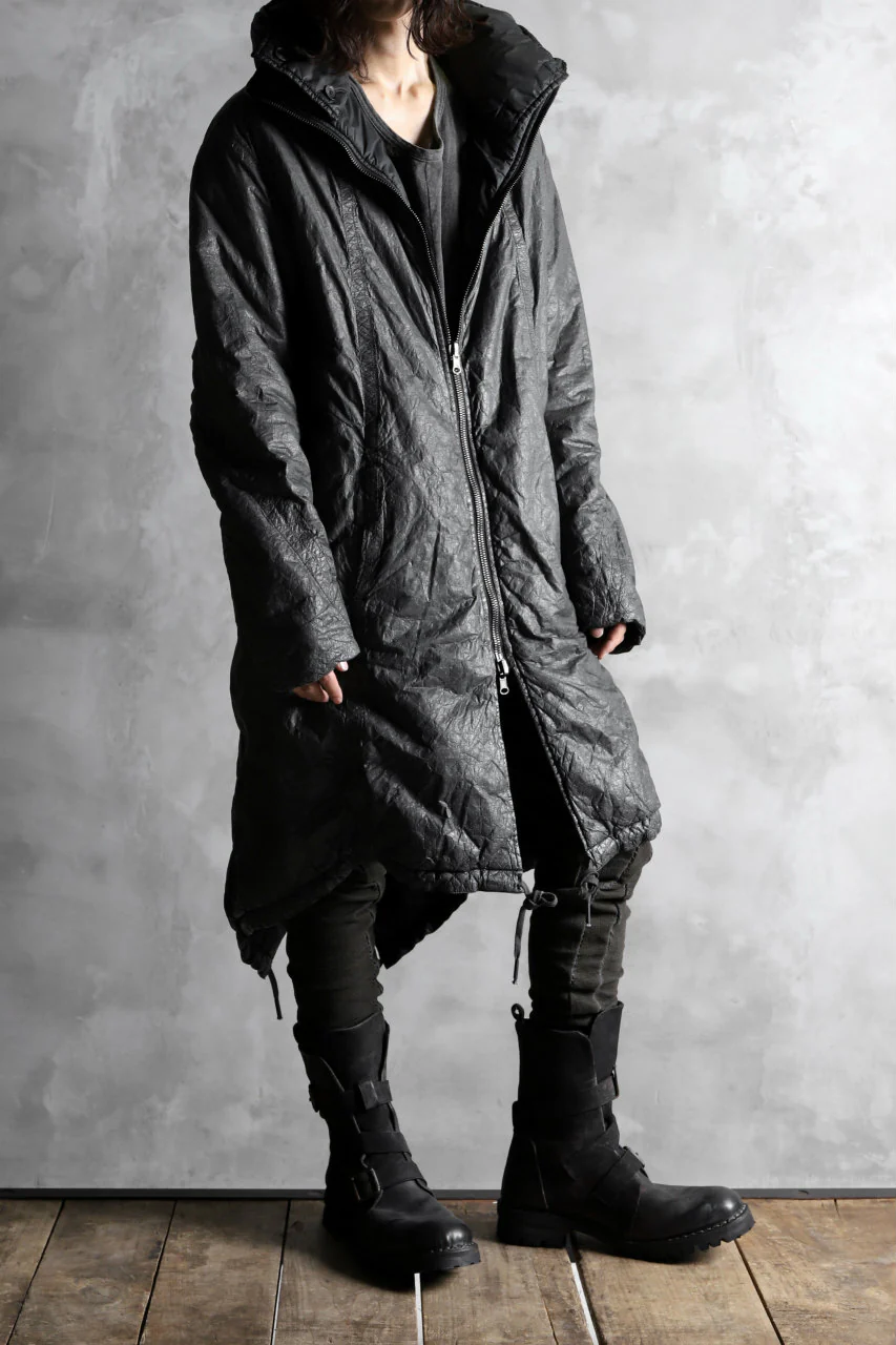 masnada REVERSIBLE PUFFER PADDED MODS COAT / WATER RESISTENT (BLACK) - Image 40