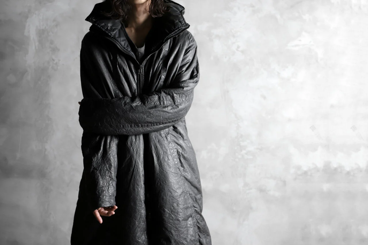 masnada REVERSIBLE PUFFER PADDED MODS COAT / WATER RESISTENT (BLACK) - Image 42