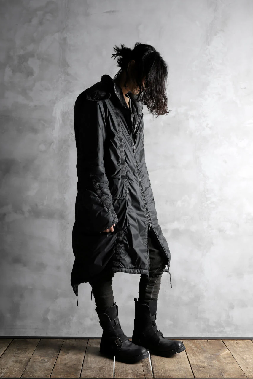 masnada REVERSIBLE PUFFER PADDED MODS COAT / WATER RESISTENT (BLACK) - Image 49
