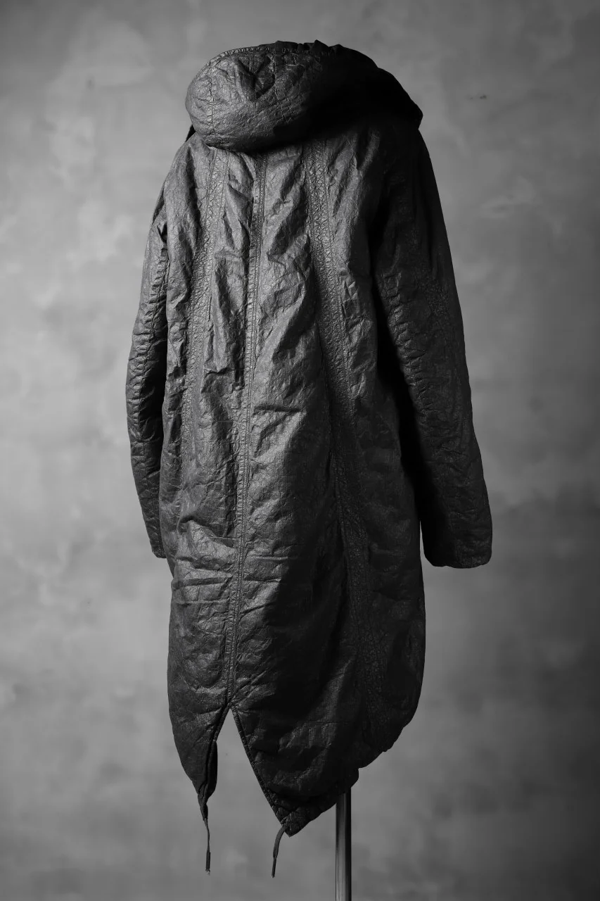 masnada REVERSIBLE PUFFER PADDED MODS COAT / WATER RESISTENT (BLACK) - Image 5