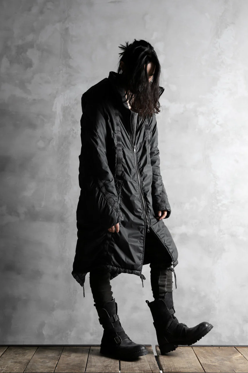 masnada REVERSIBLE PUFFER PADDED MODS COAT / WATER RESISTENT (BLACK) - Image 50
