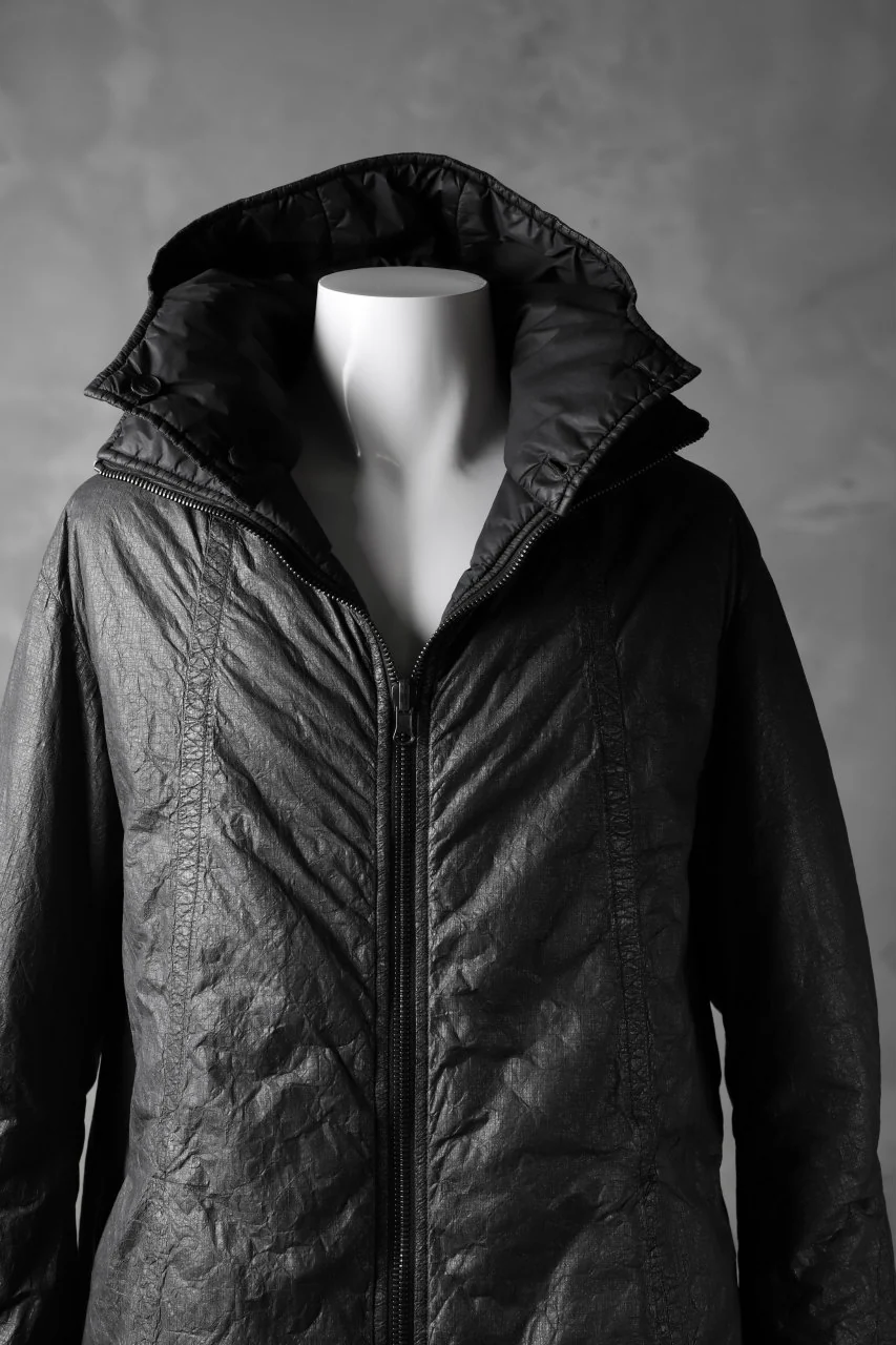 masnada REVERSIBLE PUFFER PADDED MODS COAT / WATER RESISTENT (BLACK) - Image 7