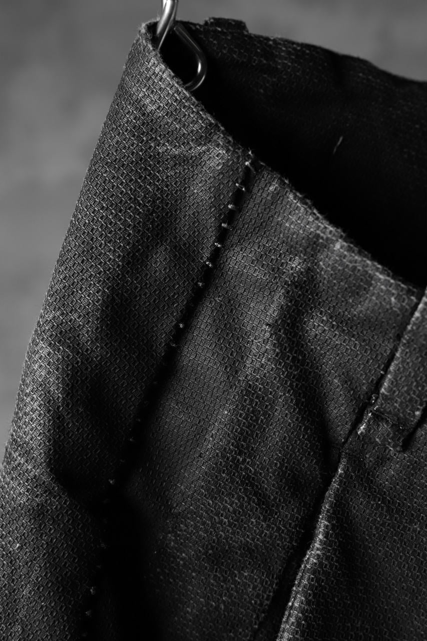 masnada SCAR STITCHED LINE SKINNY PANT / WASHED RESIN-COAT DENIM (WASHED BLACK) - Image 9