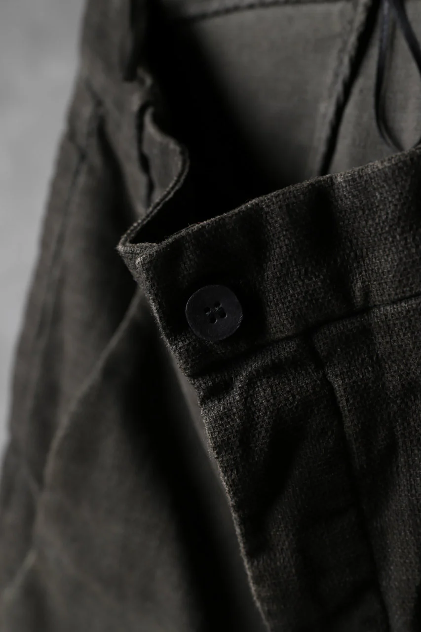 masnada SCAR STITCHED RAW EDGE SKINNY PANT / OBJECT DYED (LEGION) - Image 11