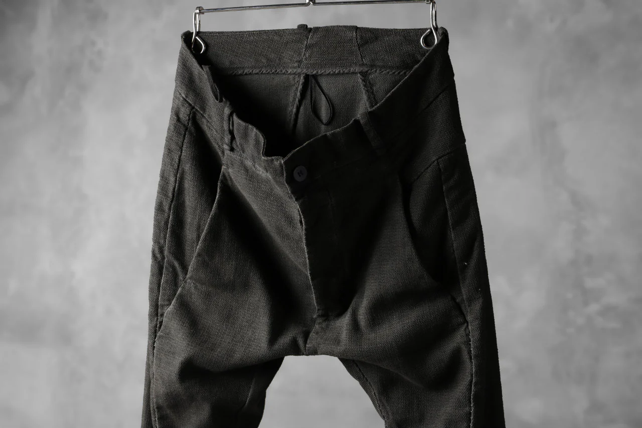 masnada SCAR STITCHED RAW EDGE SKINNY PANT / OBJECT DYED (LEGION) - Image 15