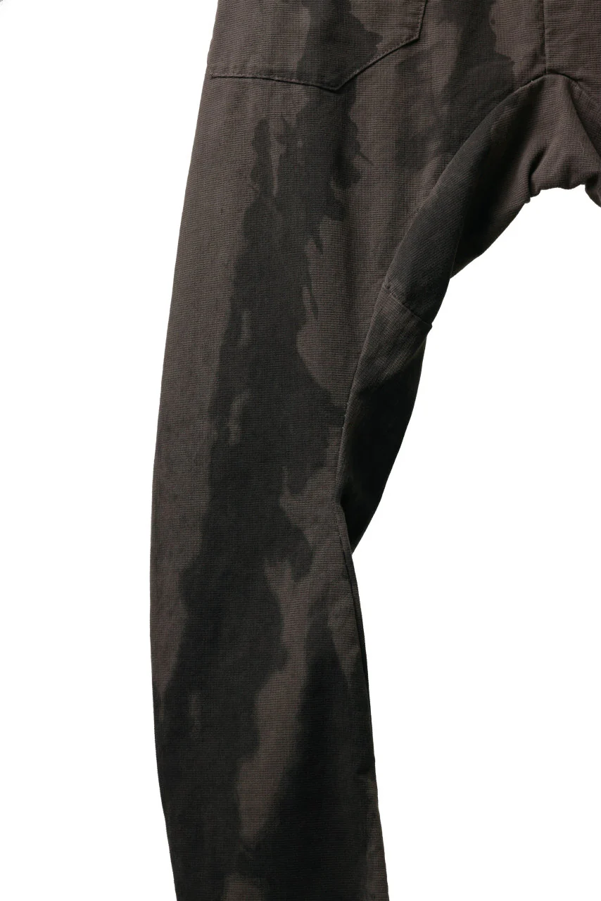 masnada SLIM GUSSET PANTS / STRETCH MICRO RIP COTTON (CAMO DUST) - Image 20