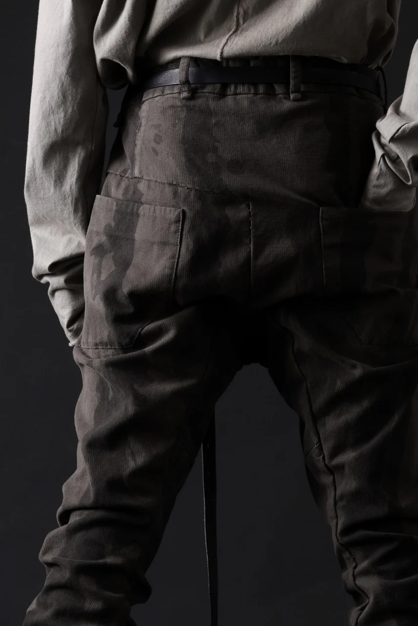 masnada SLIM GUSSET PANTS / STRETCH MICRO RIP COTTON (CAMO DUST) - Image 29