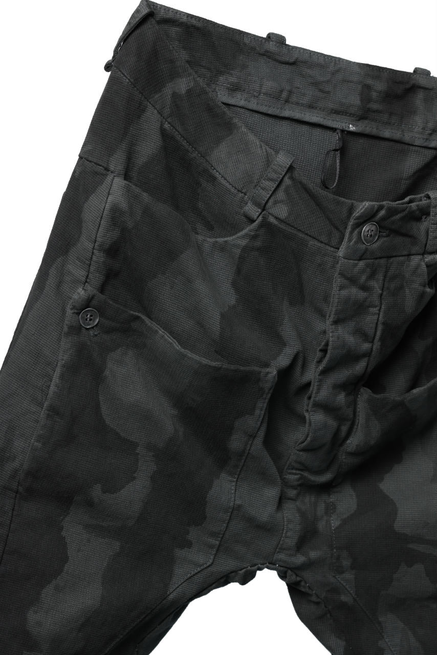masnada SLIM GUSSET PANTS / STRETCH MICRO RIP COTTON (CAMO LEGION) - Image 16