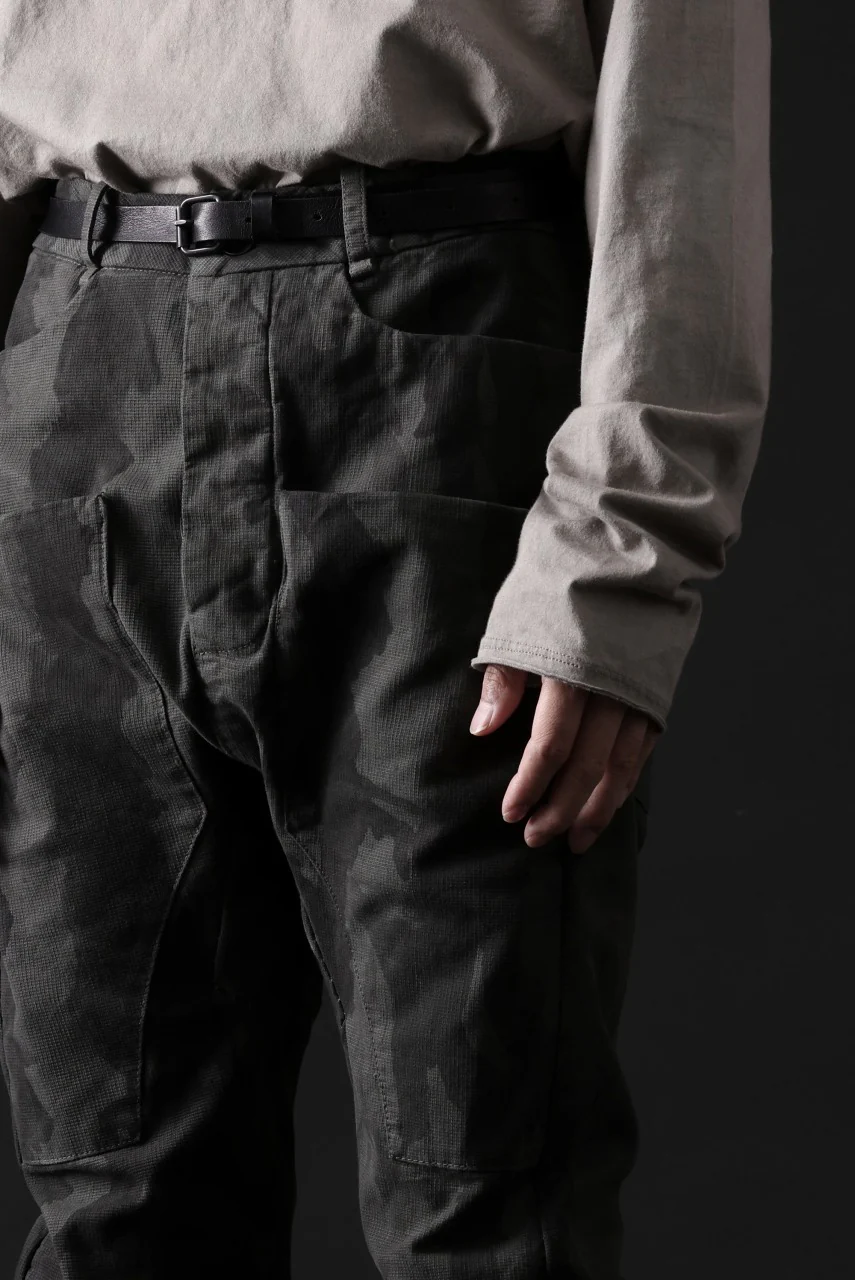 masnada SLIM GUSSET PANTS / STRETCH MICRO RIP COTTON (CAMO LEGION) - Image 32
