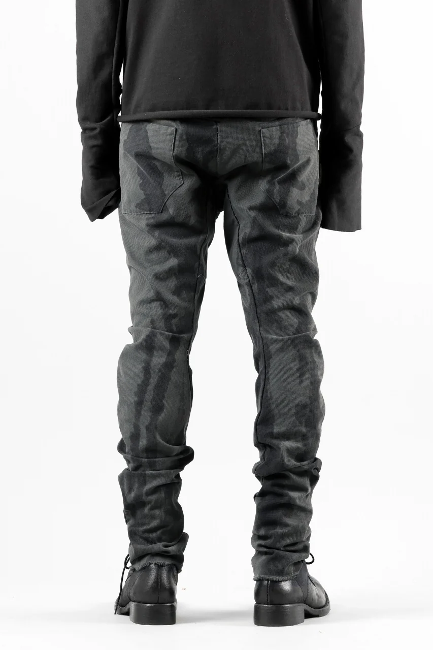 masnada SLIM GUSSET PANTS / STRETCH MICRO RIP COTTON (CAMO LEGION) - Image 7