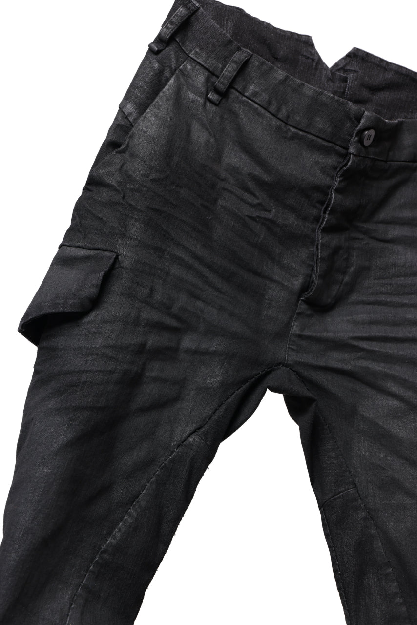 masnada SLIM JEANS / REPURPOSED STRETCH (BLACK HAND SMEARED RESIN) - Image 7