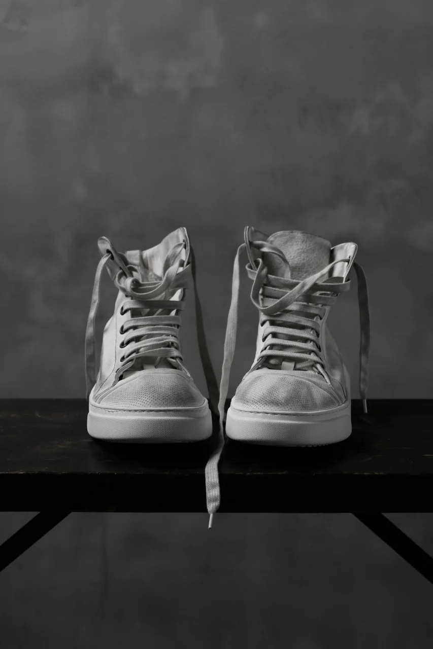 masnada SNEAKERS ALTA HIGH TOP / PELLE BUFALO (DIRTY WHITE) - Image 10