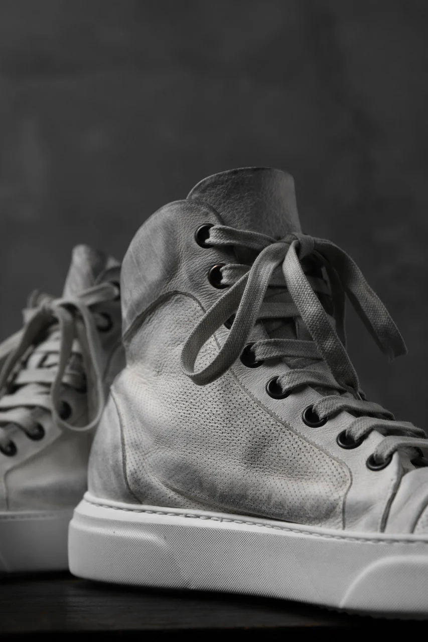 masnada SNEAKERS ALTA HIGH TOP / PELLE BUFALO (DIRTY WHITE) - Image 14