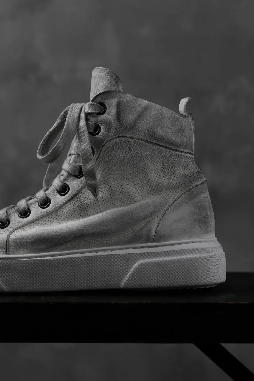 masnada SNEAKERS ALTA HIGH TOP / PELLE BUFALO (DIRTY WHITE) - Image 15
