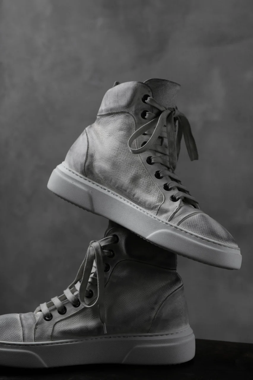 masnada SNEAKERS ALTA HIGH TOP / PELLE BUFALO (DIRTY WHITE) - Image 16